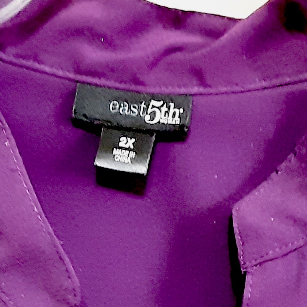 East 5th Purple Ruffled Blouse - Picture 4 of 10